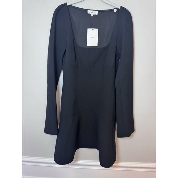 ALC Heidi Combo Fit & Flare Black Mini Dress Sz 8 NWT $495 MSRP - Picture 3 of 15
